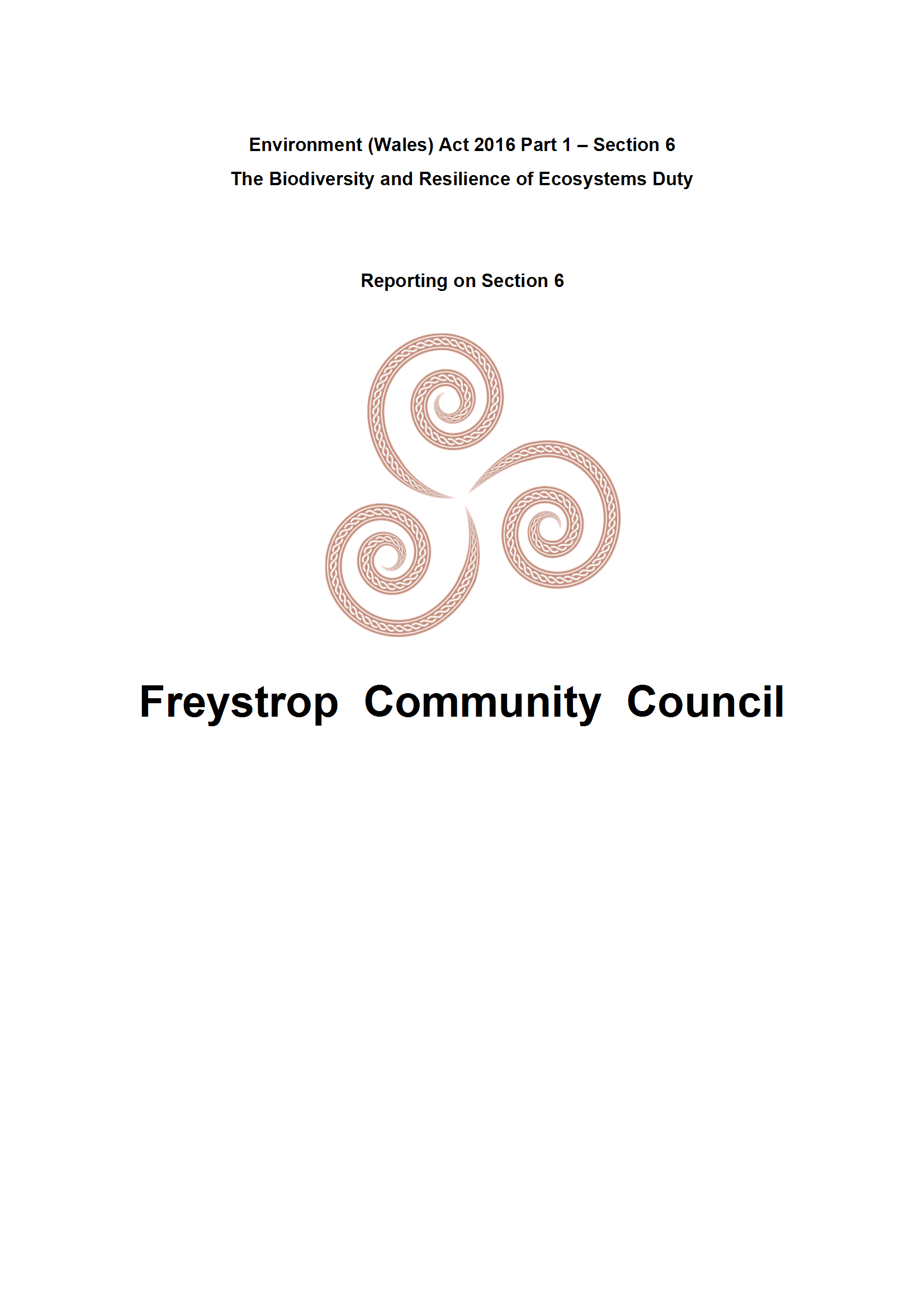 Freystrop Community Council Annual Report 2019/22